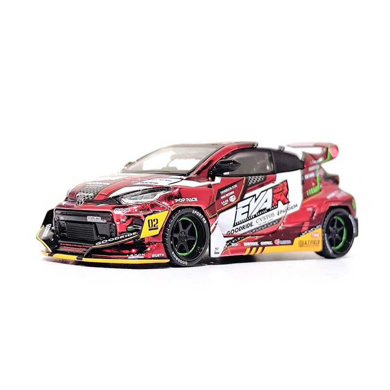 エヴァレーシング 1/64ミニカー EVA RT 弐号機 GOODRIDE GRヤリス