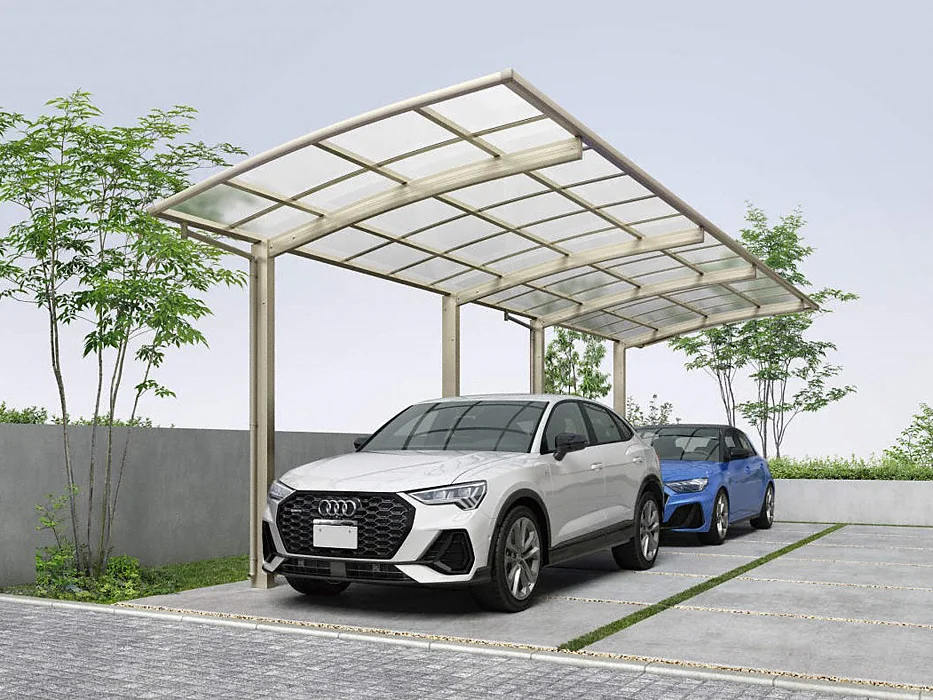 公式】アリュースZ 750タイプ 縦連棟セット 2台用-YKKAP - カーポート