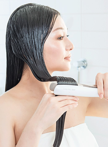 正規販売店】ケアプロ ディープ 超音波アイロン 超音波トリートメント