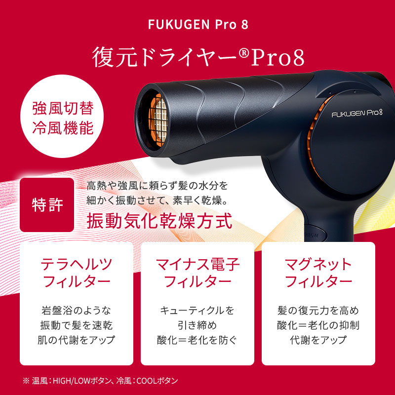 正規販売店】復元ドライヤー Pro8 ルーヴルドー │ビューティーパーク