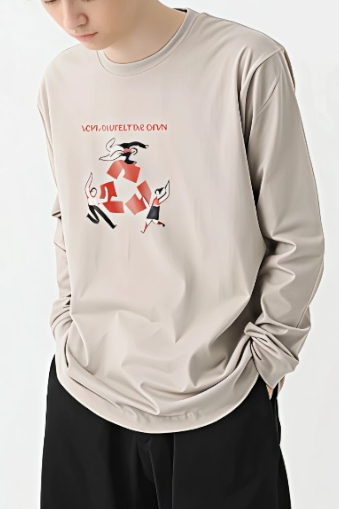 長袖オーガニックコットンTシャツ[TRUSS OGL-914]｜オリジナルTシャツ