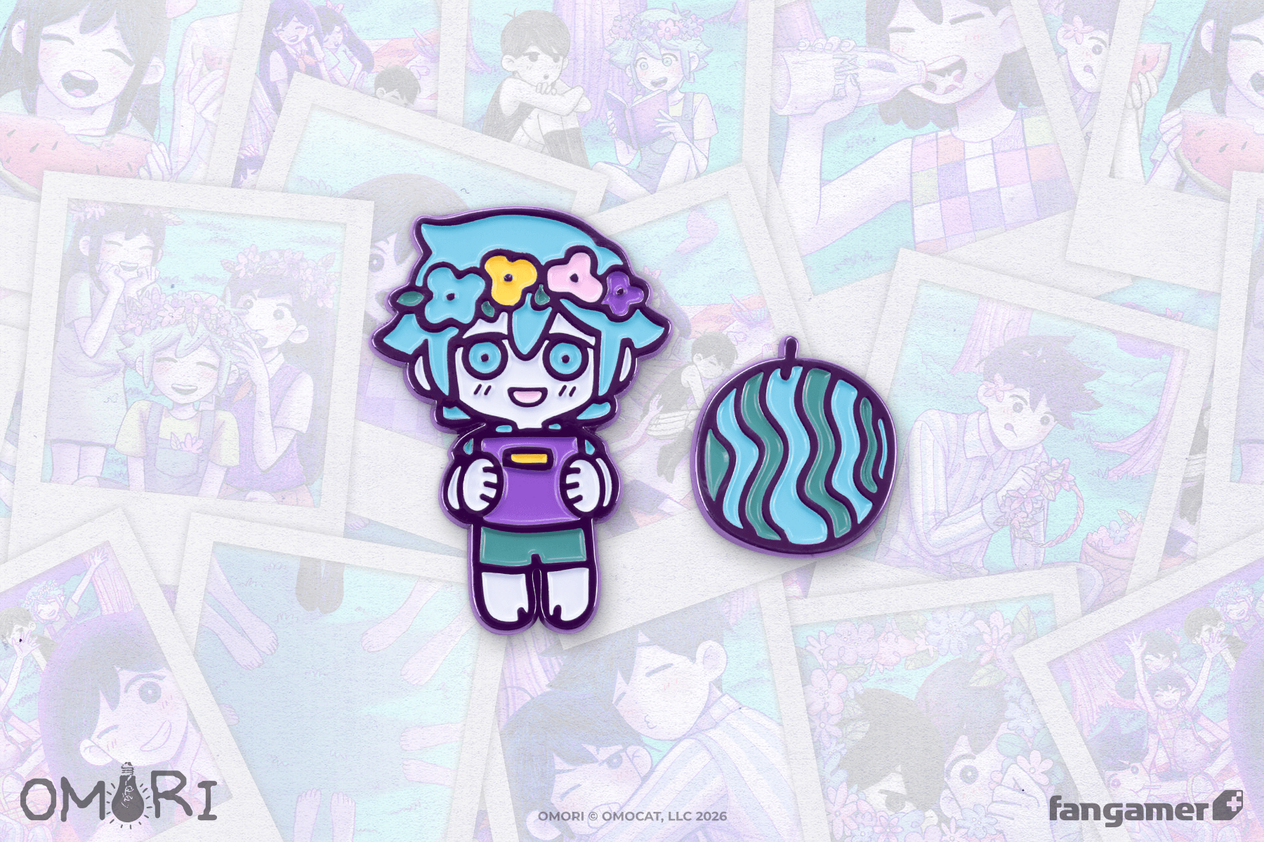 OMORI」－ キャラクターピンバッジセット バジル - Fangamer Japan