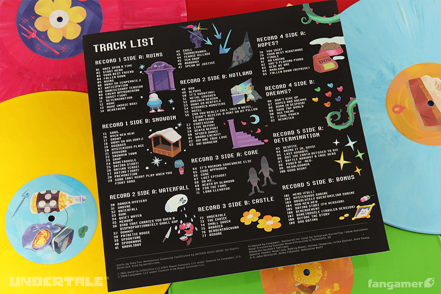 UNDERTALE」－ コンプリート サウンドトラック アナログ盤 - Fangamer