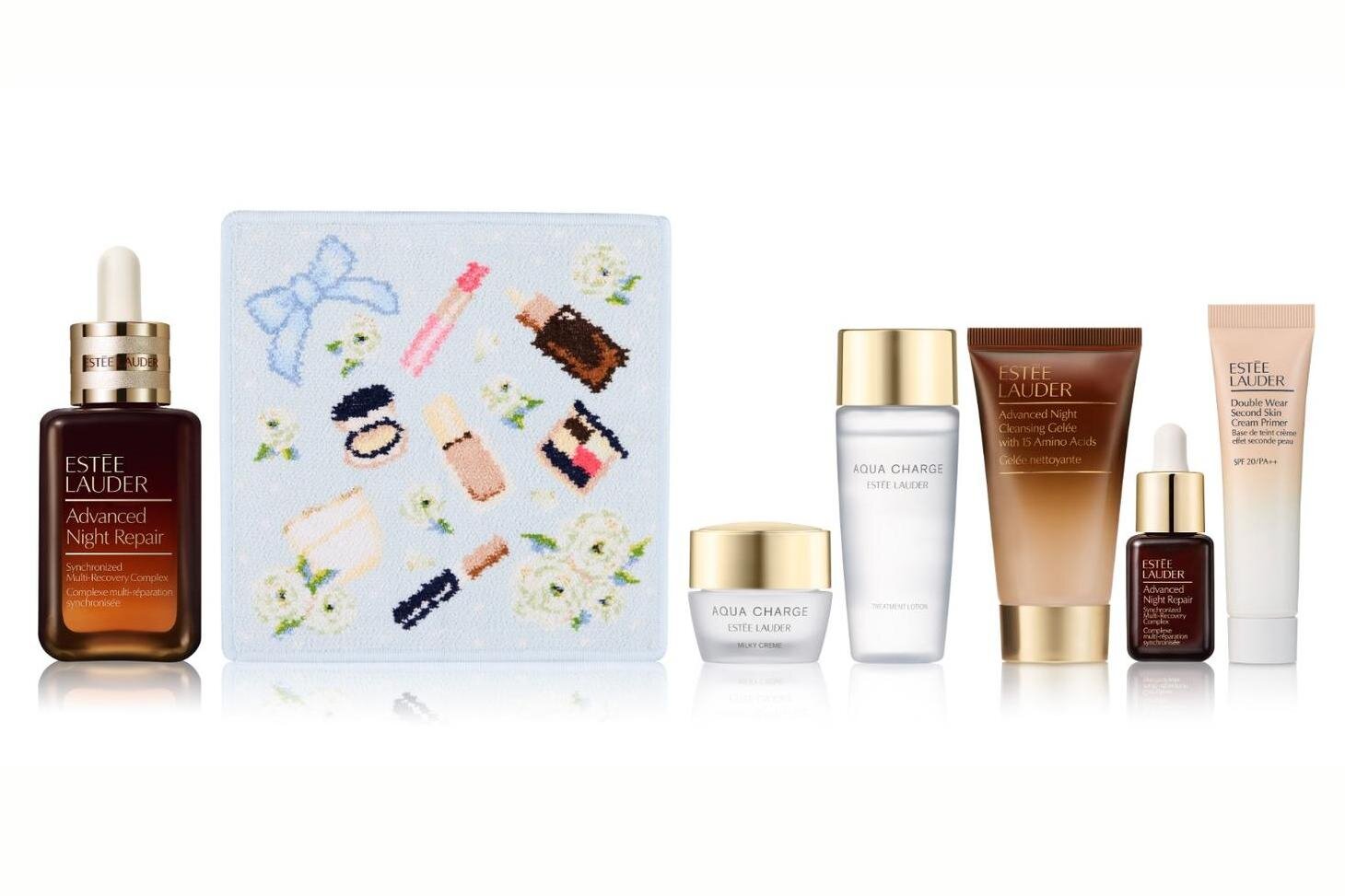 エスティ ローダー×フェイラー”ハンカチ付き”のコスメキット