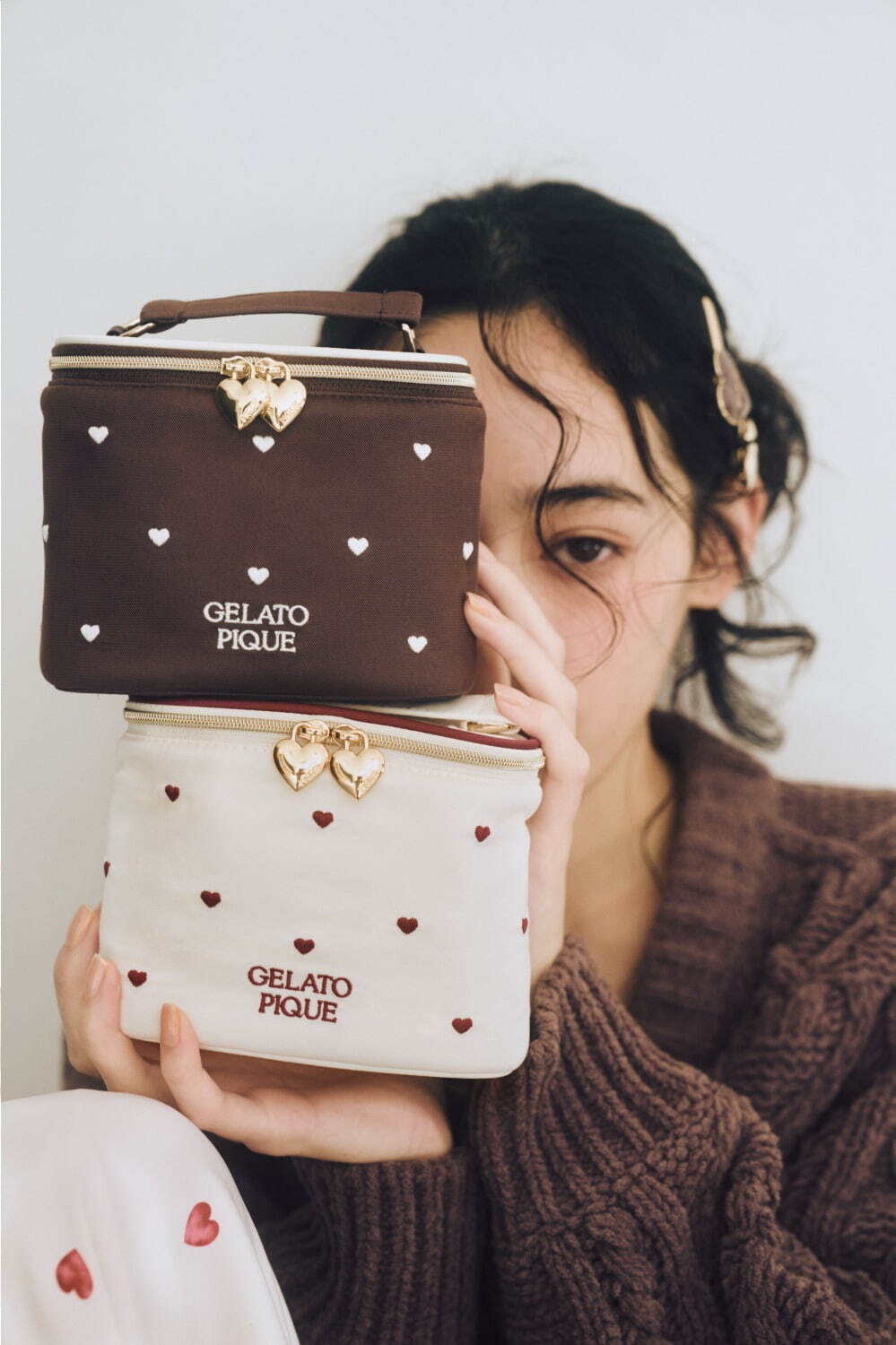 ジェラート ピケ25年バレンタイン、“ベア＆ハート”のふんわりルーム