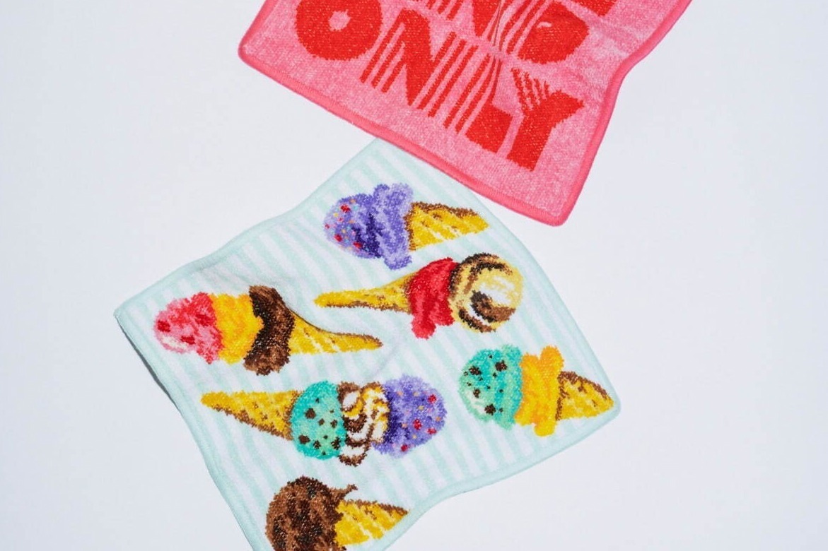 フェイラーのユナイテッドアローズ限定ハンカチ、カラフルなアイス