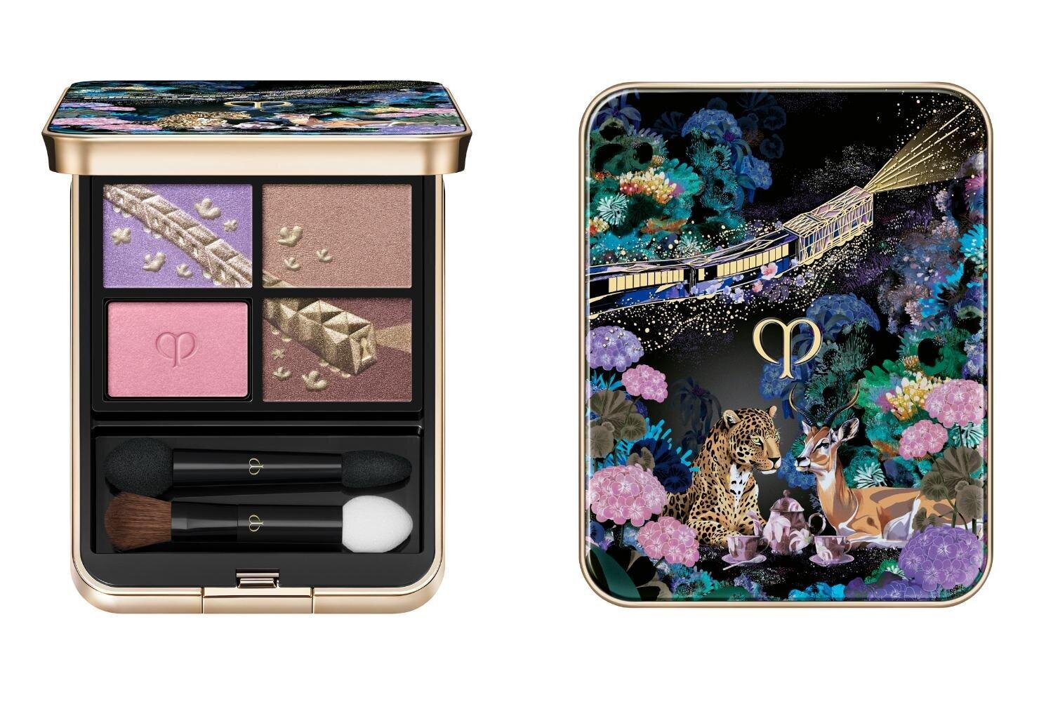 クレ・ド・ポー ボーテ25年クリスマスコスメ第1弾、“花や動物”描いた