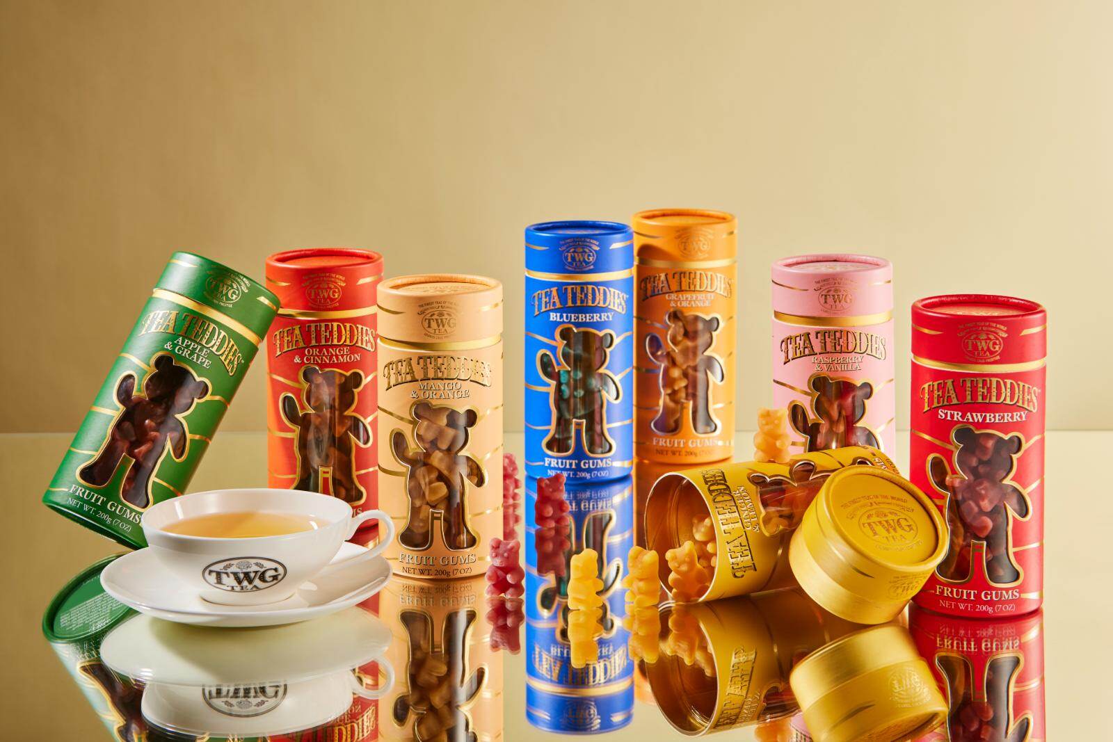 TWG Tea「テディベア型」フルーツグミ、お湯に入れると華やか“ホワイト