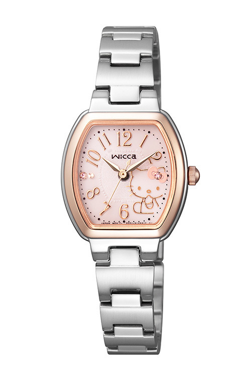 ハローキティ×シチズン「ウィッカ」コラボウォッチ - 文字板や裏ぶたに