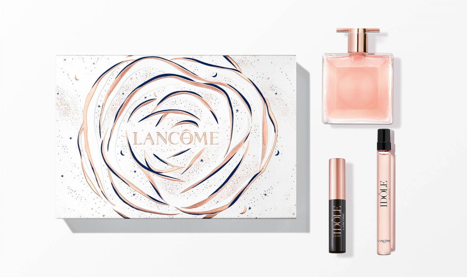 ランコム2023年クリスマスコフレ、人気フレグランス「イドル」「ミ・ラ