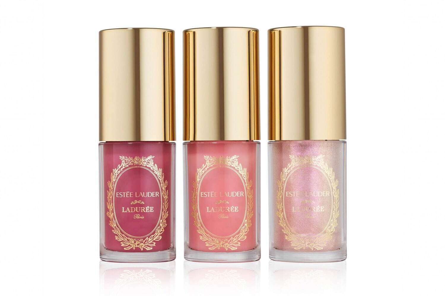 エスティ ローダー×ラデュレ「マカロンカラー」の花柄リップや“ローズ
