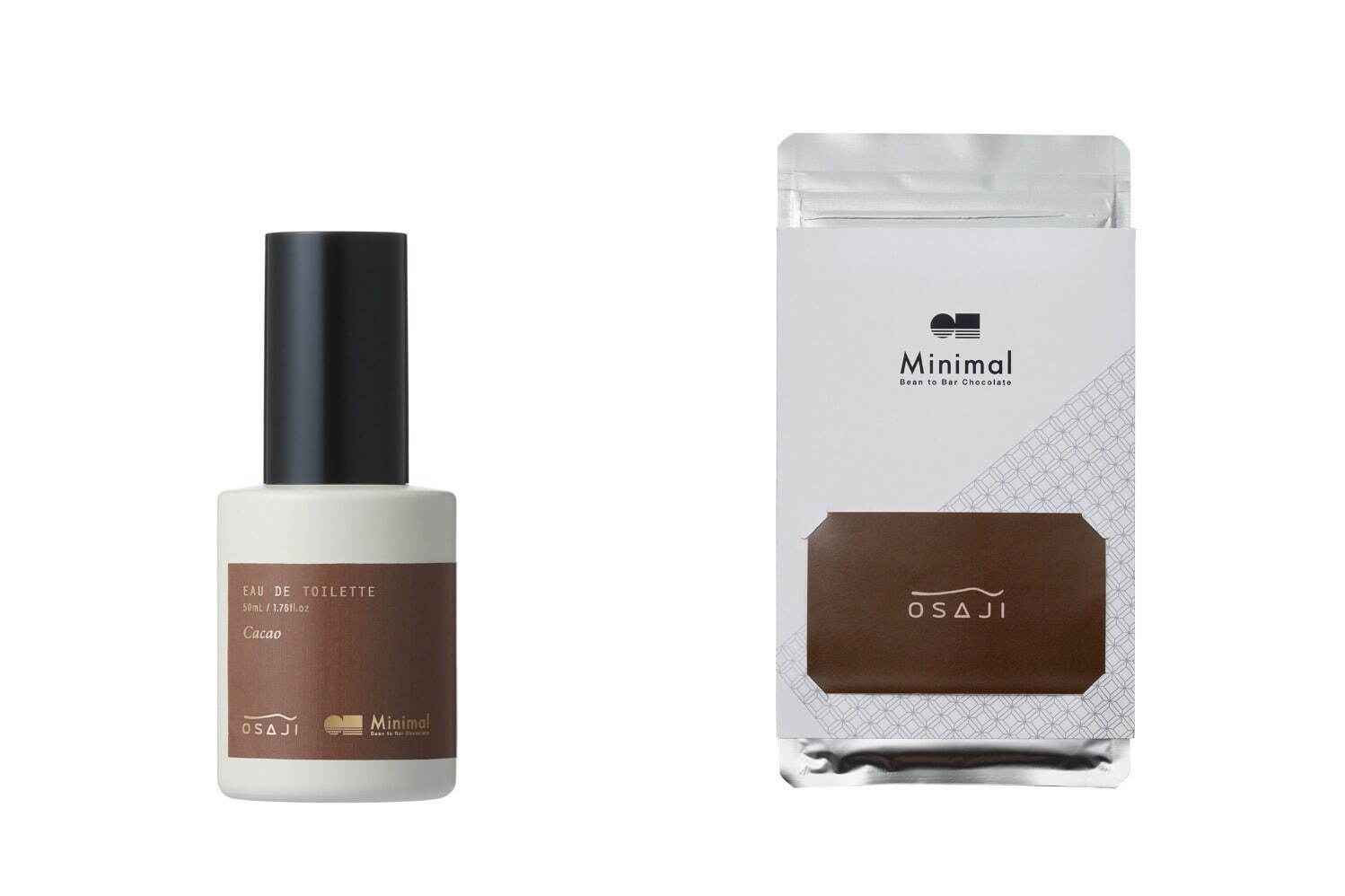 オサジ×ミニマル25年バレンタイン、“カカオ”着想オードトワレ＆板