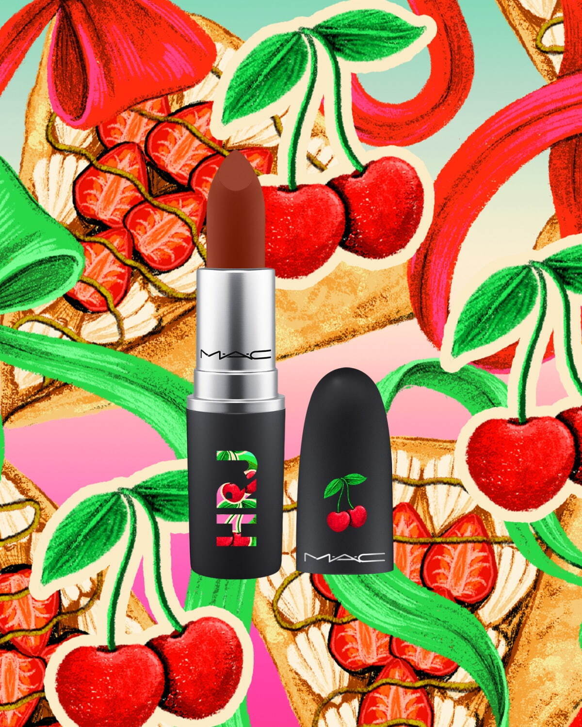 M·A·C「渋谷・原宿・銀座」イメージの限定リップ、チェリーモチーフの
