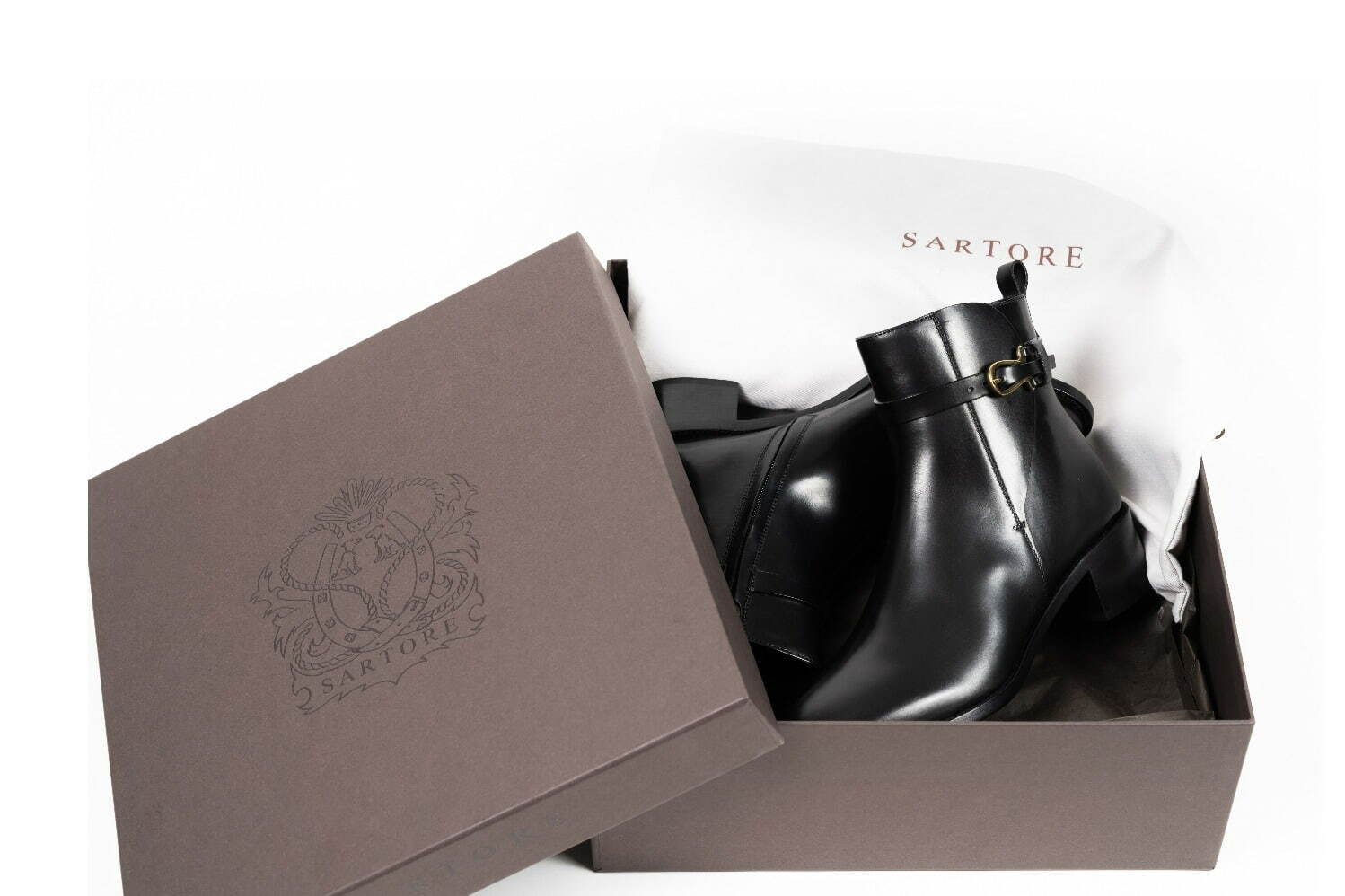 ほぼ新品❤️サルトル メタルトゥ ショートブーツ 38(約25cm) ほぼ新品