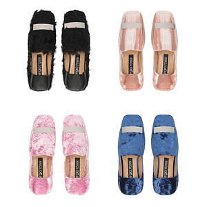 セルジオ ロッシ「sr1 スリッパ」新作、“もこもこ”インソール×スエード