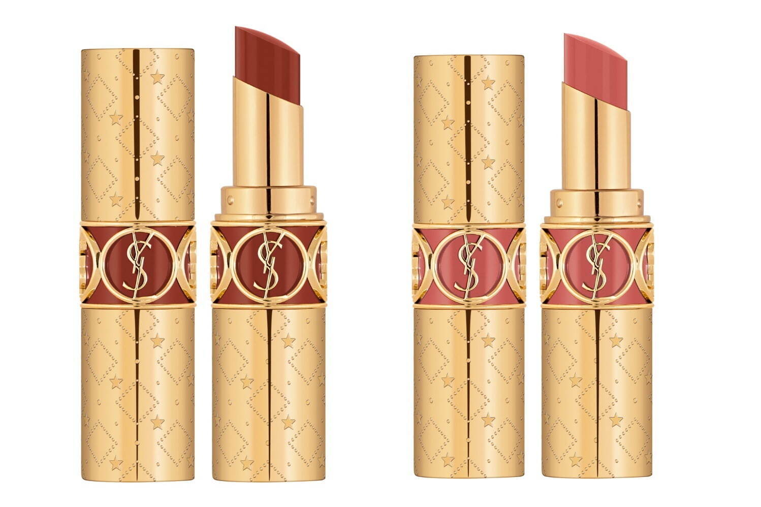 イヴ・サンローラン22年クリスマスコスメ、“星×ゴールド”デザインの10