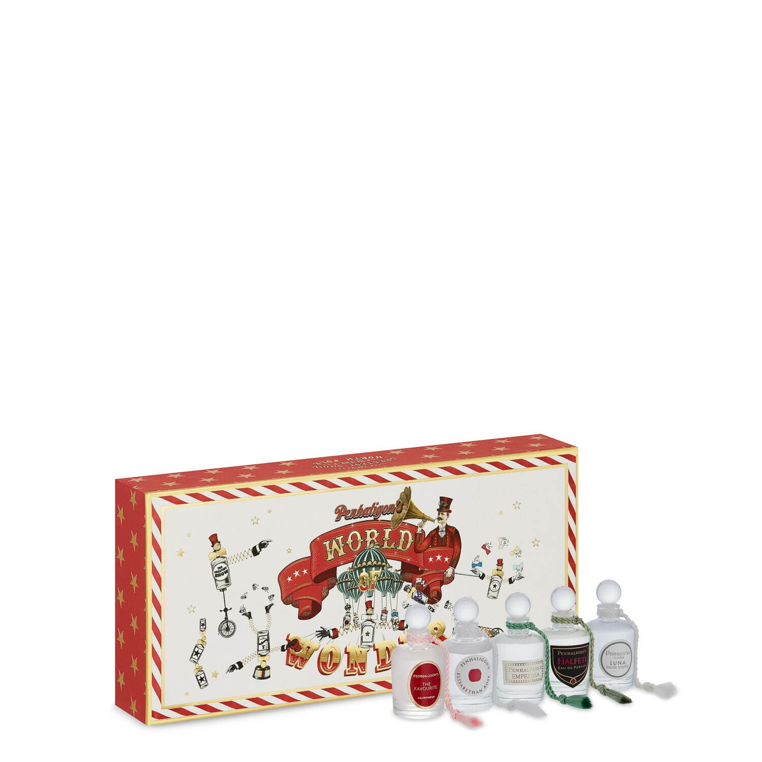 ペンハリガン22年クリスマスコフレ、“サーカス”着想デザインの香水