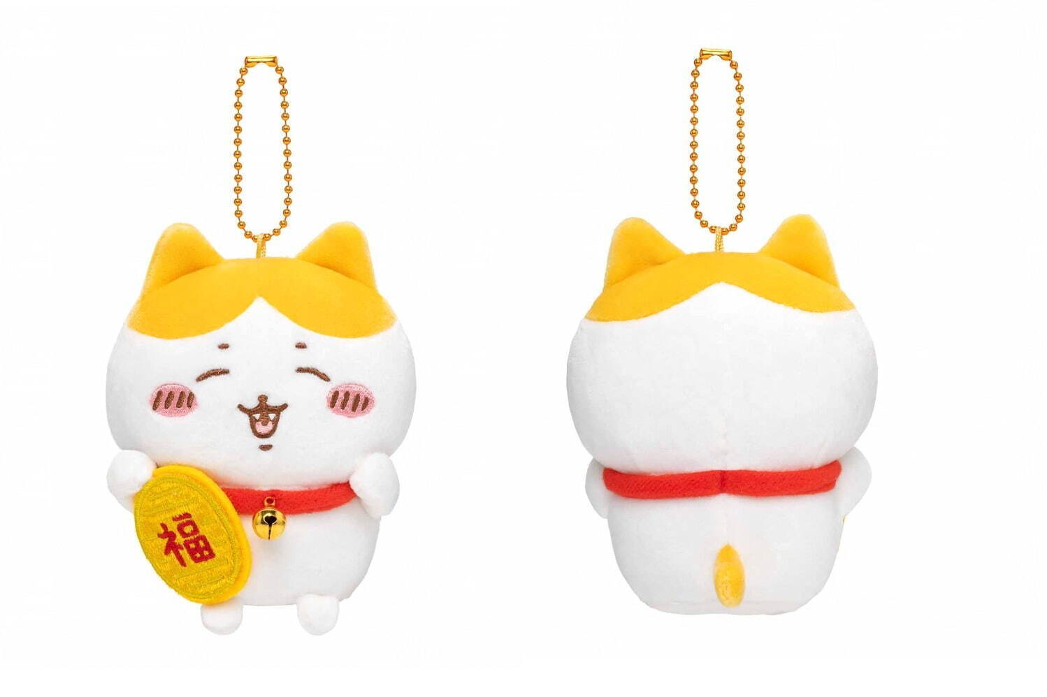 ちいかわ」ハチワレが“招き猫風”マスコットに、開運が叶う？！イエロー