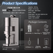 A68 Electric Coffee Grinder – Femobook