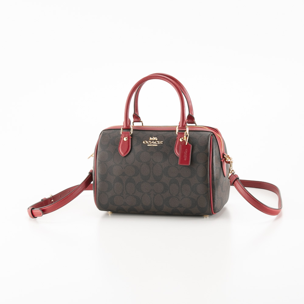 コーチ COACH ボストンバッグ PVC シグネチャーローワンサッチェル