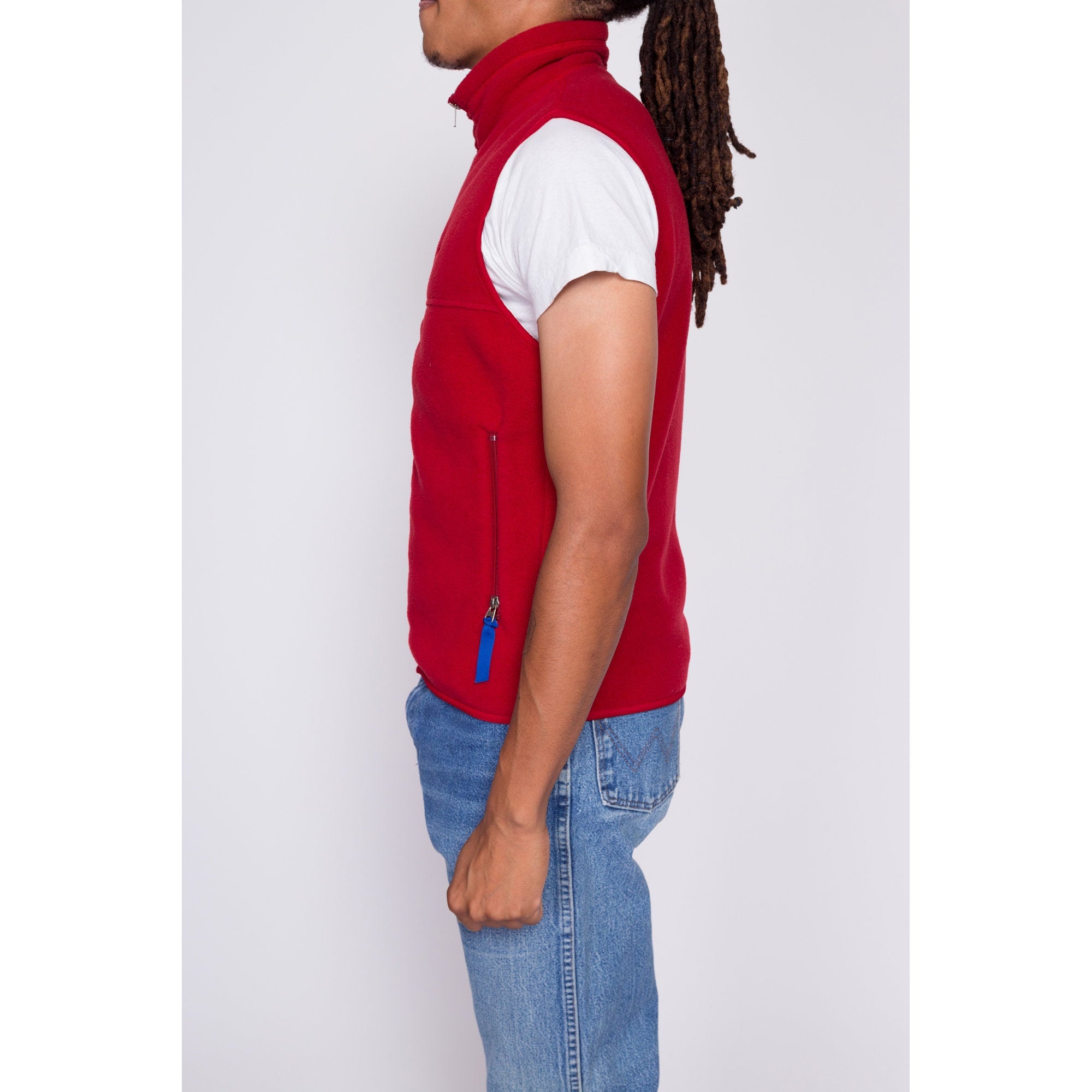 90s Patagonia Synchilla Red Fleece Vest - Men's Small – Flying