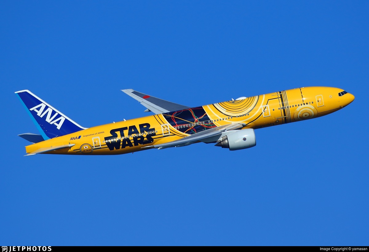 The Final Flight of ANA's Star Wars C-3PO B777 | Flightradar24 Blog