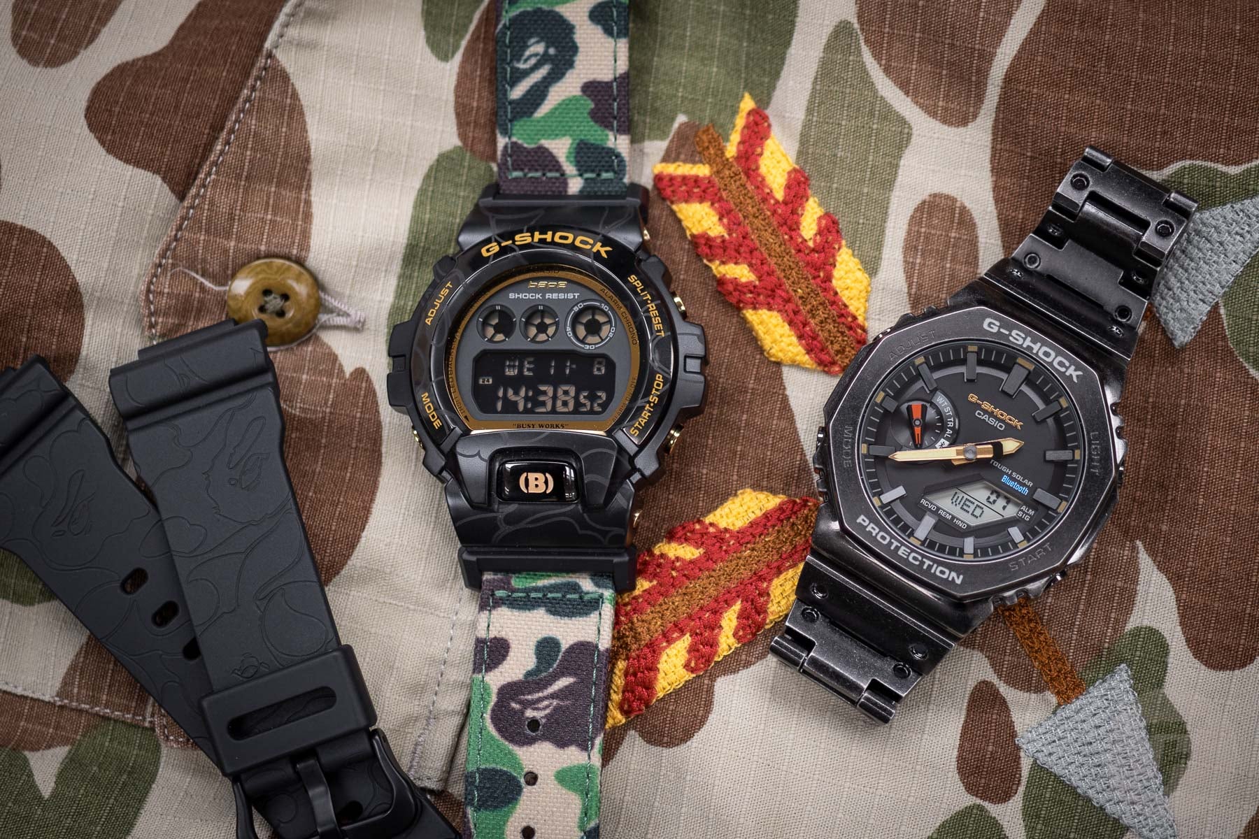 F】 New Japanese G-Shock Collabs: BAPE And Porter