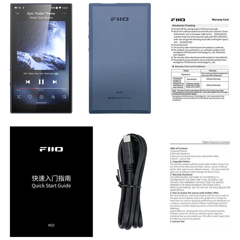FIIO M21 Dark Blue [FIO-M21-L] 新品｜フジヤエービック