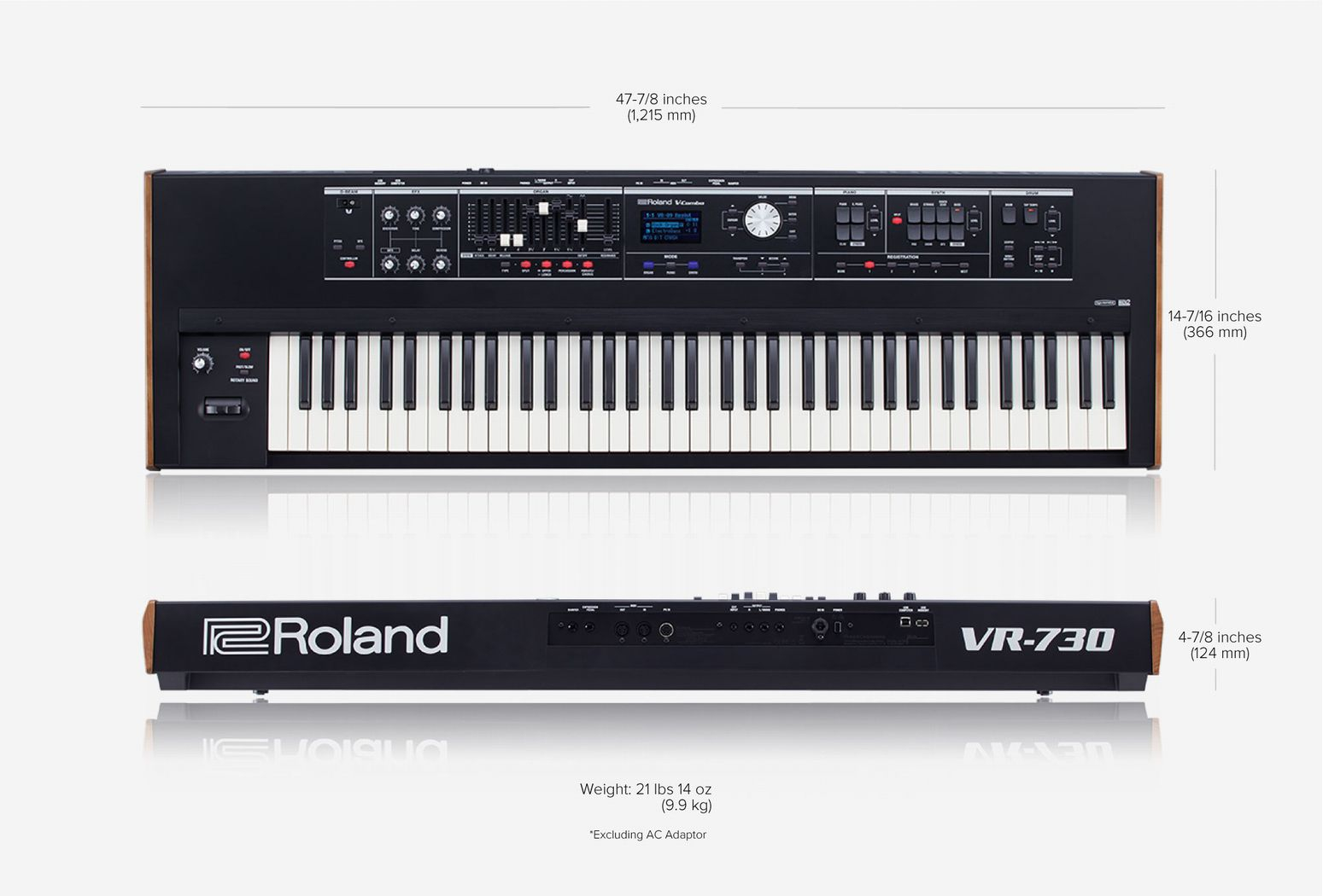 Roland V-Combo VR-730 Live Performance Keyboard 73-Key Portable
