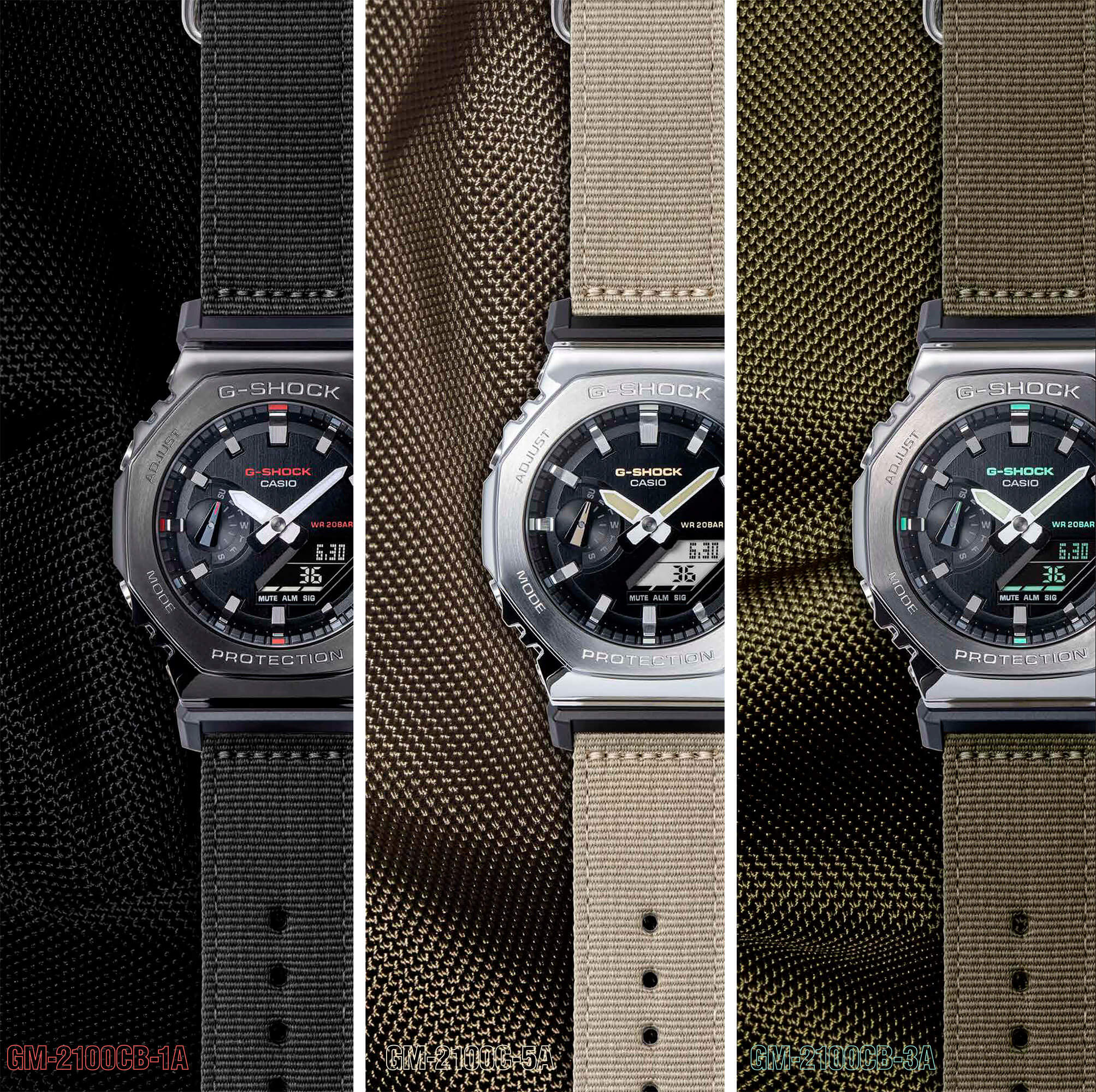 G-Shock GM-2100C Utility Metal Series has a military field watch