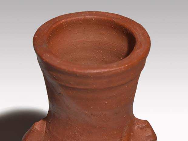 備前火襷耳付花入 藤原 啓(作) 共箱 | 古美術ささき