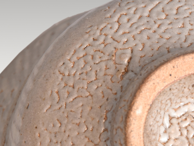 地釉象嵌縄文茶碗 島岡達三(作) 共箱 人間国宝 | 古美術ささき