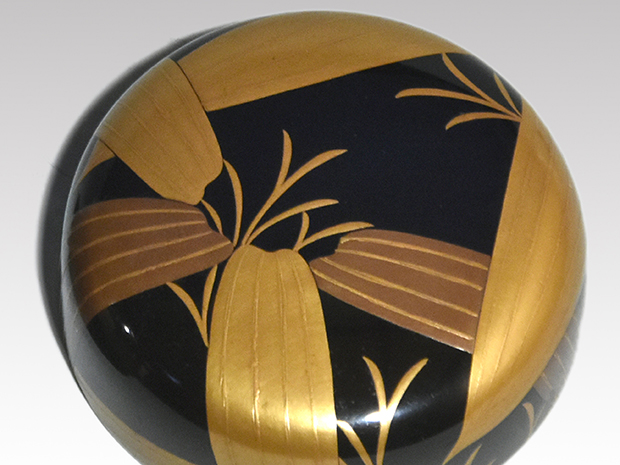 笹蒔絵中棗 半古斎好 不染斎在判 葆光斎箱書 松尾流 | 古美術ささき