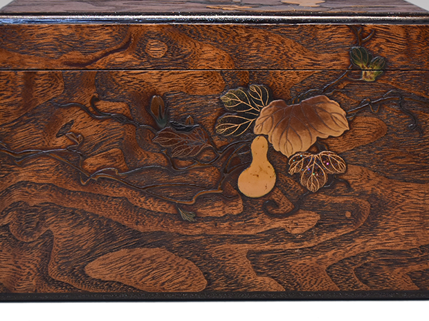 中古品】沈壽官 瓢茶入 瓢箪から駒（合わせ箱）USED〈税込•送料込〉午