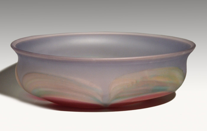 手吹き硝子 「晶華」大鉢 石井康治(作) 共箱 | 古美術ささき