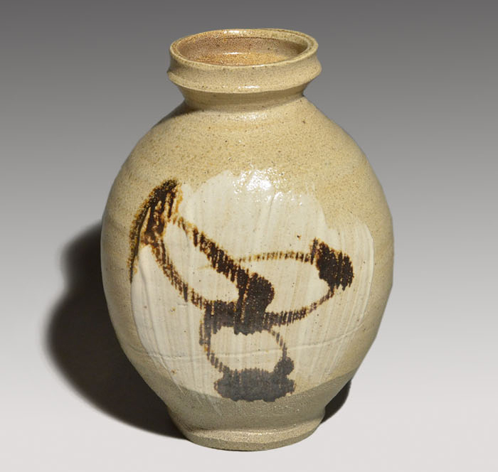 人間国宝 濱田庄司 浜田庄司 秀逸作 赤絵盃 濱田晋作識箱 - メルカリ