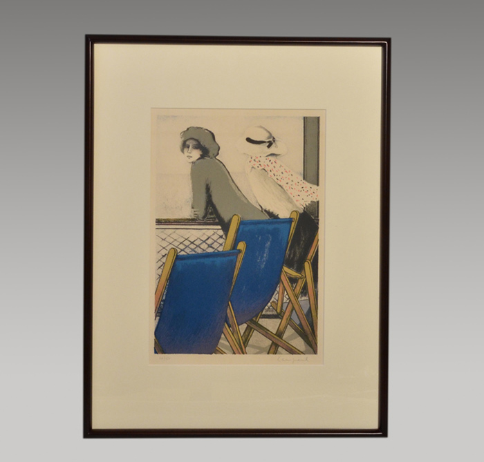 カシニョール リトグラフ 「遊覧船Ⅰ」150部限定 直筆サイン入 | 古