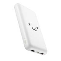 エレコム ELECOM モバイルバッテリー 10000mAh しろちゃん(ホワイト