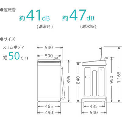 ハイセンス 全自動洗濯機 ホワイト HW-G55A-W の通販 - カテゴリ：洗濯