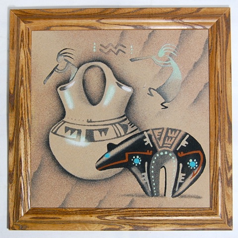 アメリカ先住民ナバホの砂絵 SP12