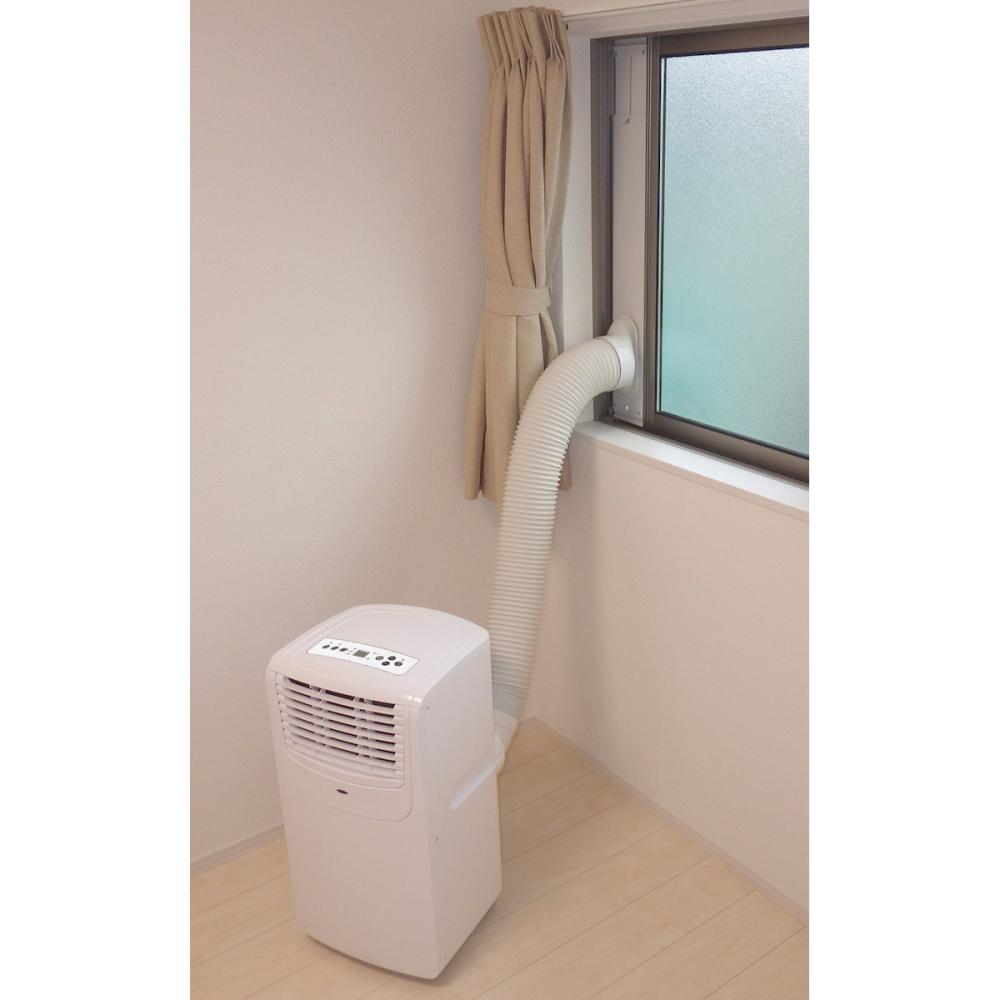 ナカトミ 移動式エアコン 冷房用 パネル・ダクト・リモコン付 収納