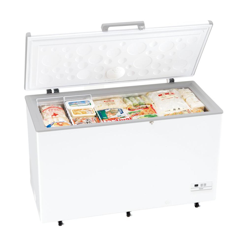 ハイアール フリーザー 上開き冷凍庫 429L ホワイト JF