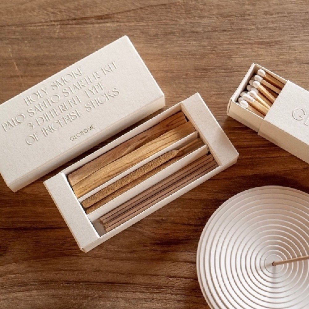 Glosome Holy Smoke Palo Santo Starter Kit 高級優質秘魯聖木、手捲香