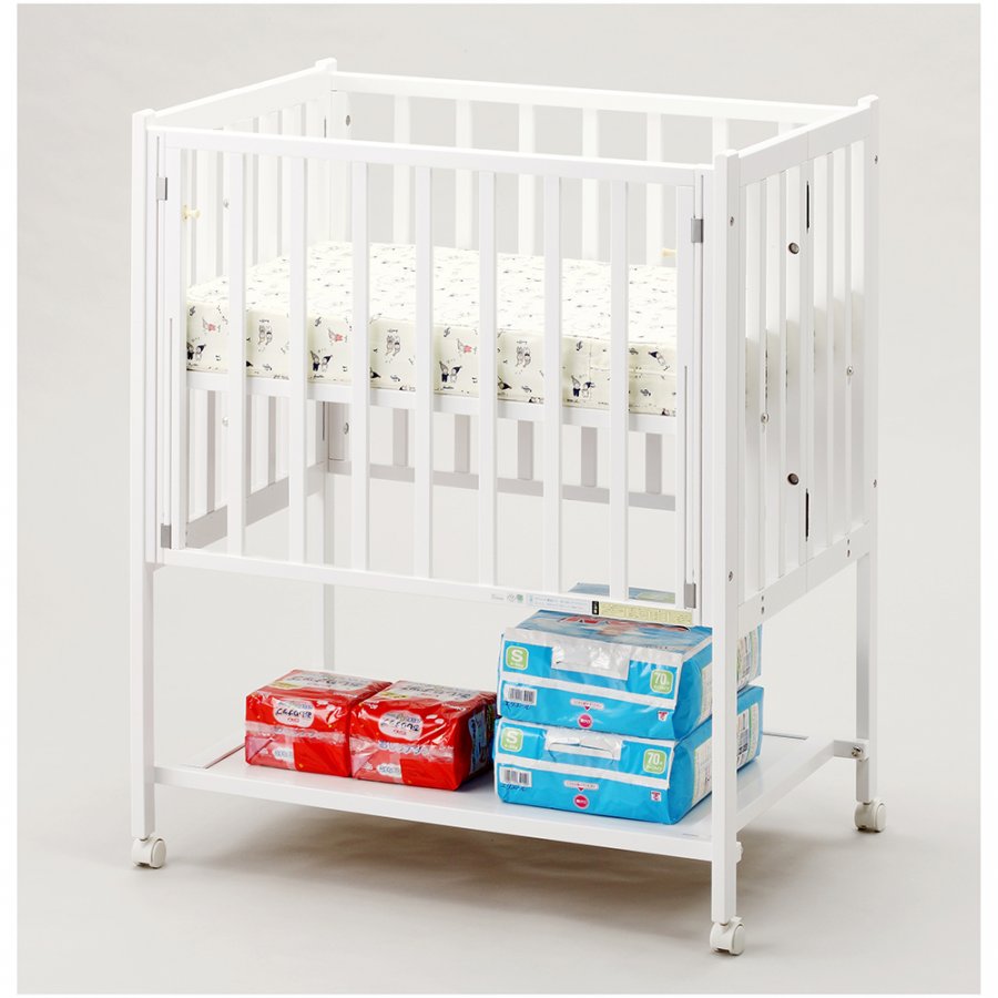 折りたたみコンパクトミニベビーベッド（ホワイト）」について