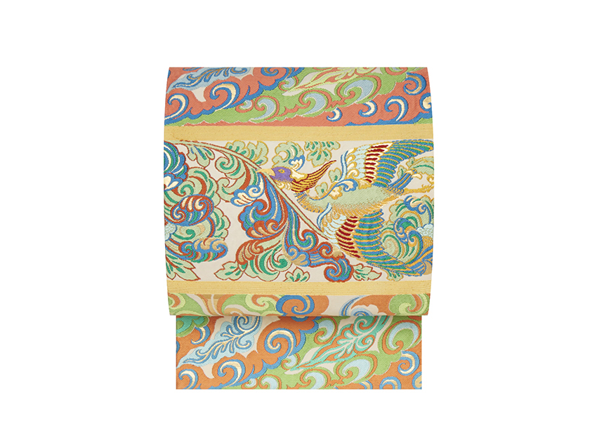 敦煌霊鳥文」本袋帯 龍村平蔵製(g85760sT) 特選きもの・帯紹介