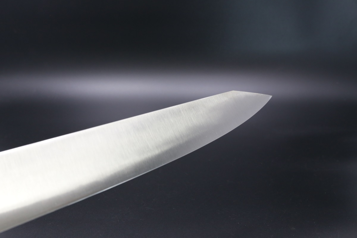 切付和牛刀 薄造り V金10号 360mm 全鋼本焼 八角黒檀柄-歌舞伎ナイフ