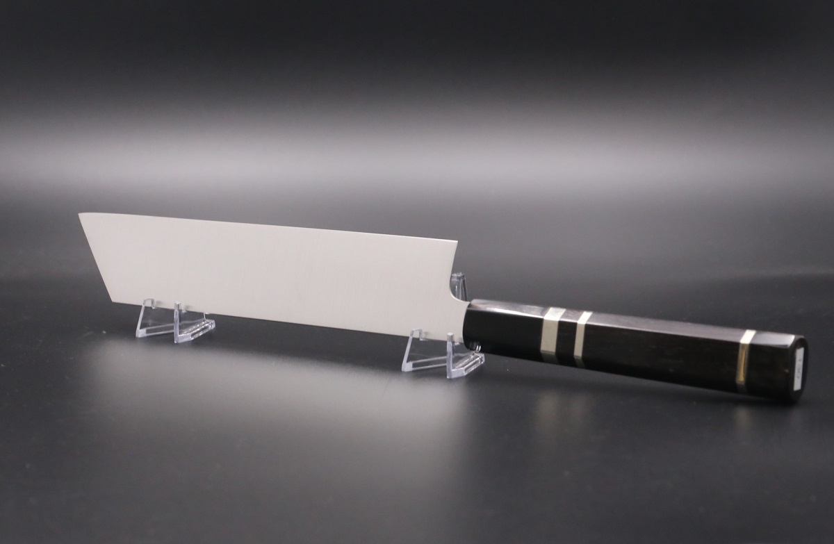 ムキモノ(芋切り）210mm 極薄口両刃 スエーデン鋼 全鋼本焼 手研ぎ