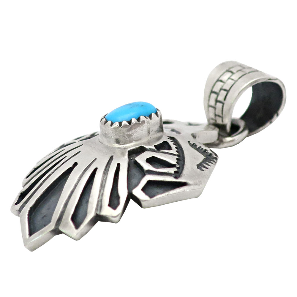 ターコイズ シルバー サンダーバード インディアンジュエリー