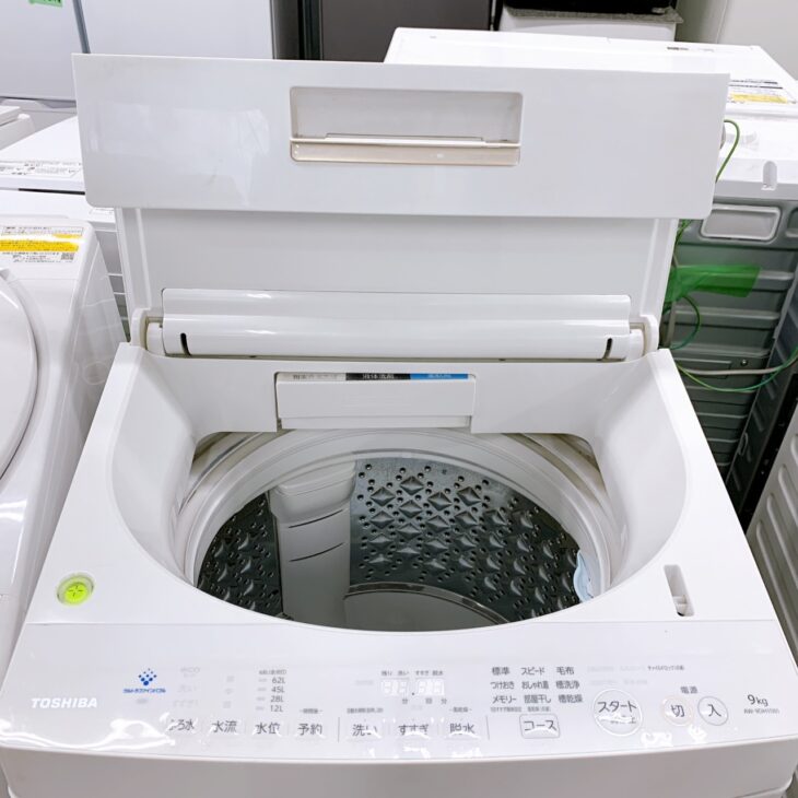 福島県矢祭町でTOSHIBA 全自動洗濯機 AW-9DH1 2022年製 きれいな状態の