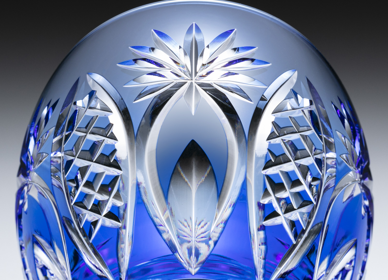 江戸切子 ロックグラス＜矢来重に星紋＞ | カガミクリスタル